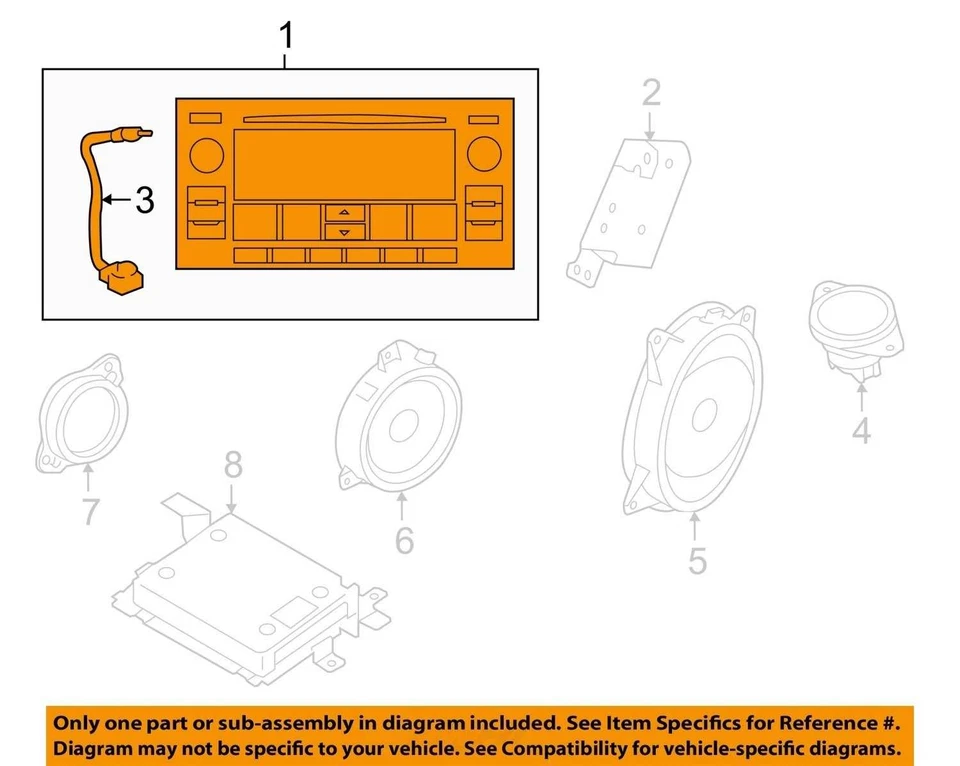 2016 Subaru Forester Am Fm Cd Player Radio Receiver LR0D3 - Image 3 of 4