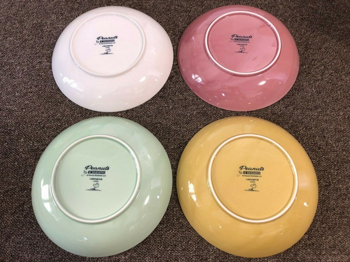 PEANUTS SNOOPY Season Pasta Plate 4 Pieces Set SN610-184 Yamaka