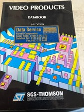 SGS-THOMSON VIDEO PRODUCTS DATABOOK 2ND EDITION rare VINTAGE