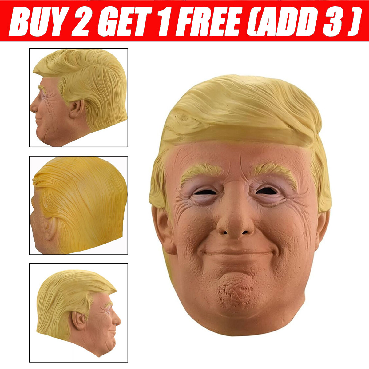 Costume Cosplay Trump Mask Party Celebrity Halloween Presiden 