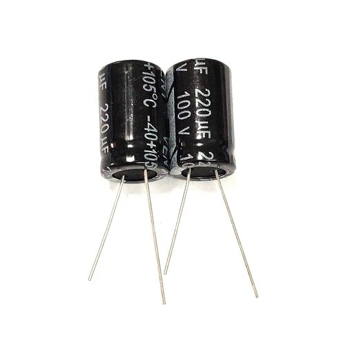 10pcs 100v 2uf 100volt 2mfd Electrolytic Capacitor 13 mm Radial Ebay