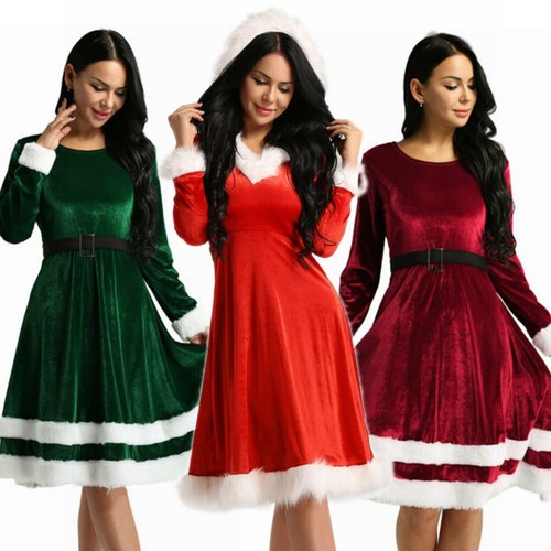 Womens Christmas Dress Mrs Santa Claus 