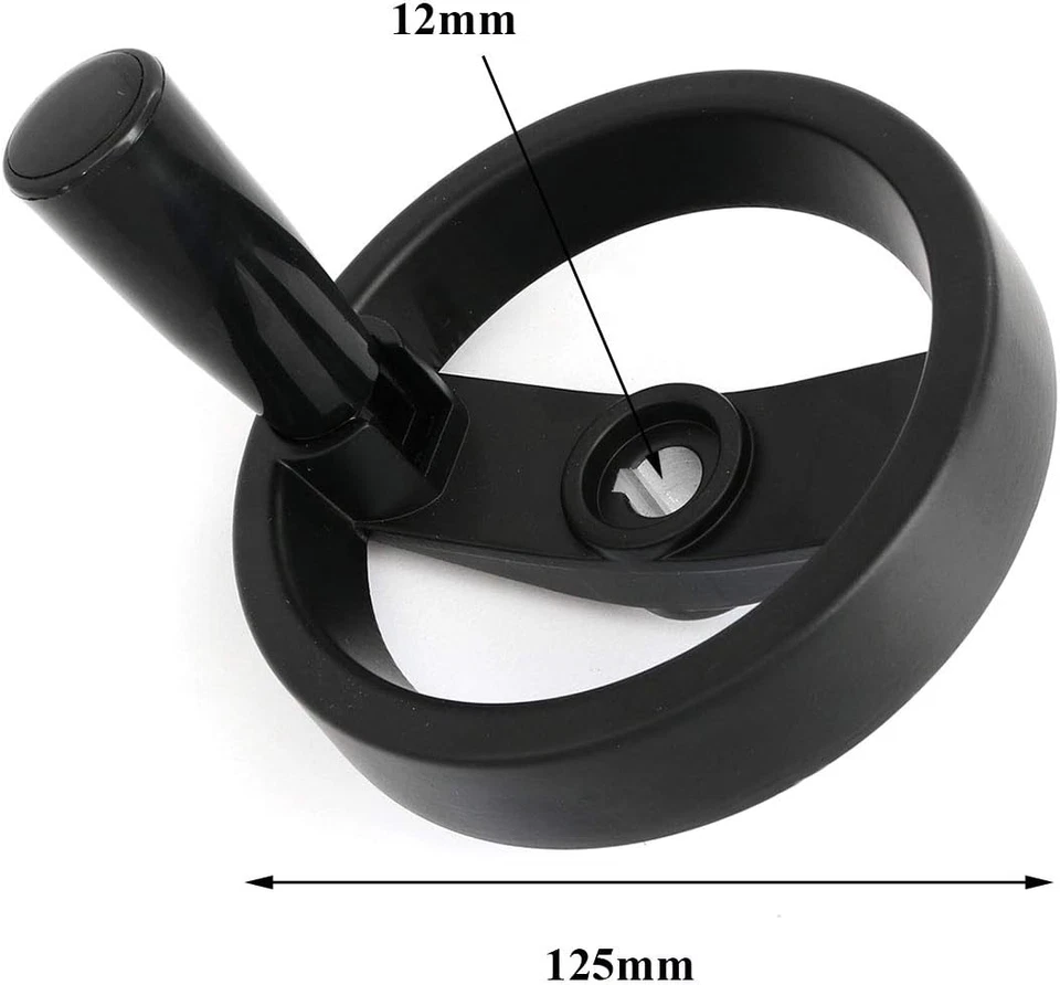 Heyous Foldable Handwheel Spoke Hand Wheel with Folding Revolving Handle for Mil - Image 3 of 4