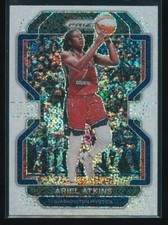 Ariel Atkins 2022 Panini Prizm WNBA White Sparkle #129 Mystics