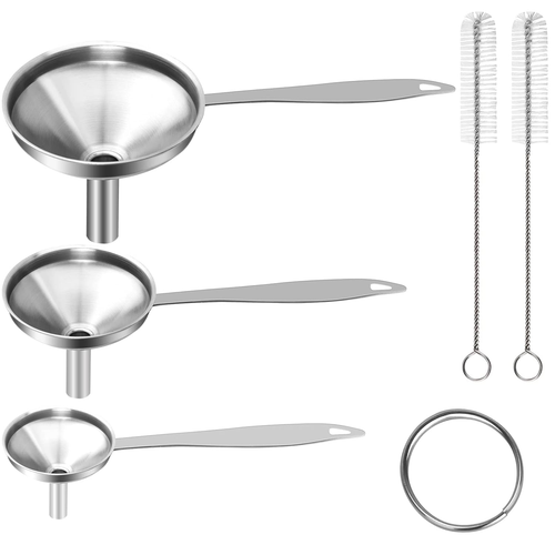 Large Small Funnel Set of 3, Food Grade Mini Funnels for Kitchen Use Filling