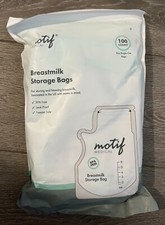 Motif Medical Breast Milk Storage Bags 8oz Single Use 100 count New  Sealed