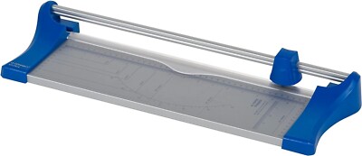 A3 A4 Rotationstrimmer Q-Connect Silber Blau Papierschneider Schneider Lineal Brandneu