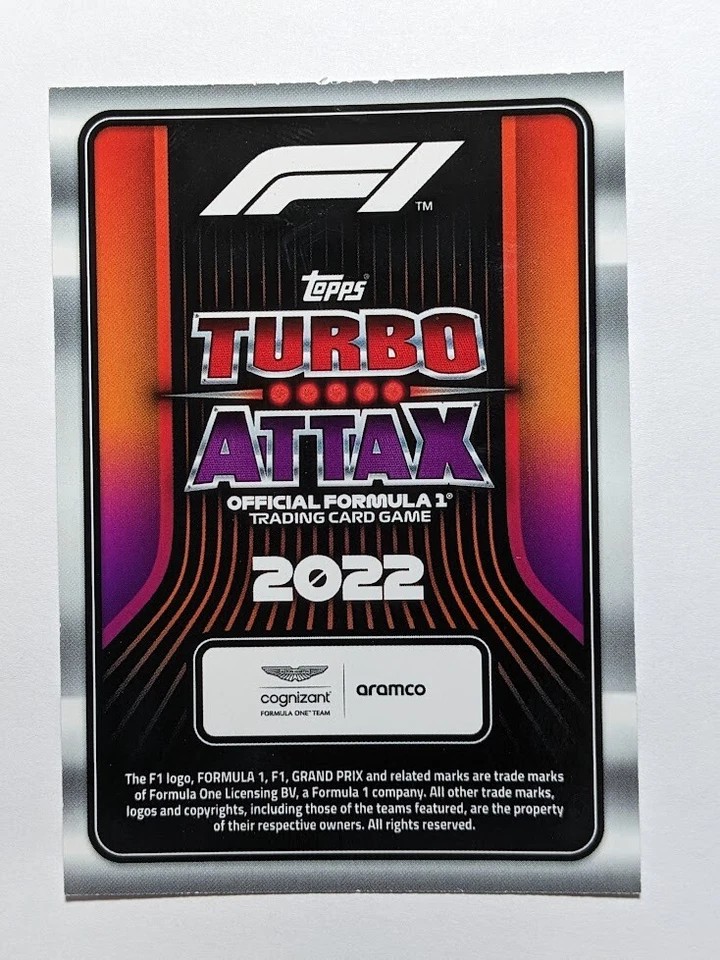 2022 Topps F1 Turbo Attax Award Winners Sebastian Vettel #284 - Image 2 of 2