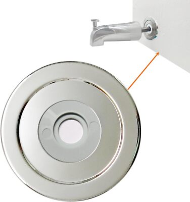 1/4'' Thick SUS304 Tub Spout Cover Ring Bathtub Faucet Surround Sealing Spacer