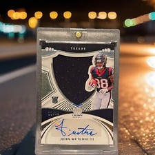 John Metchie Ill 11/49 Crown Royale Silhouette Patch Auto Panini Texans Numbered
