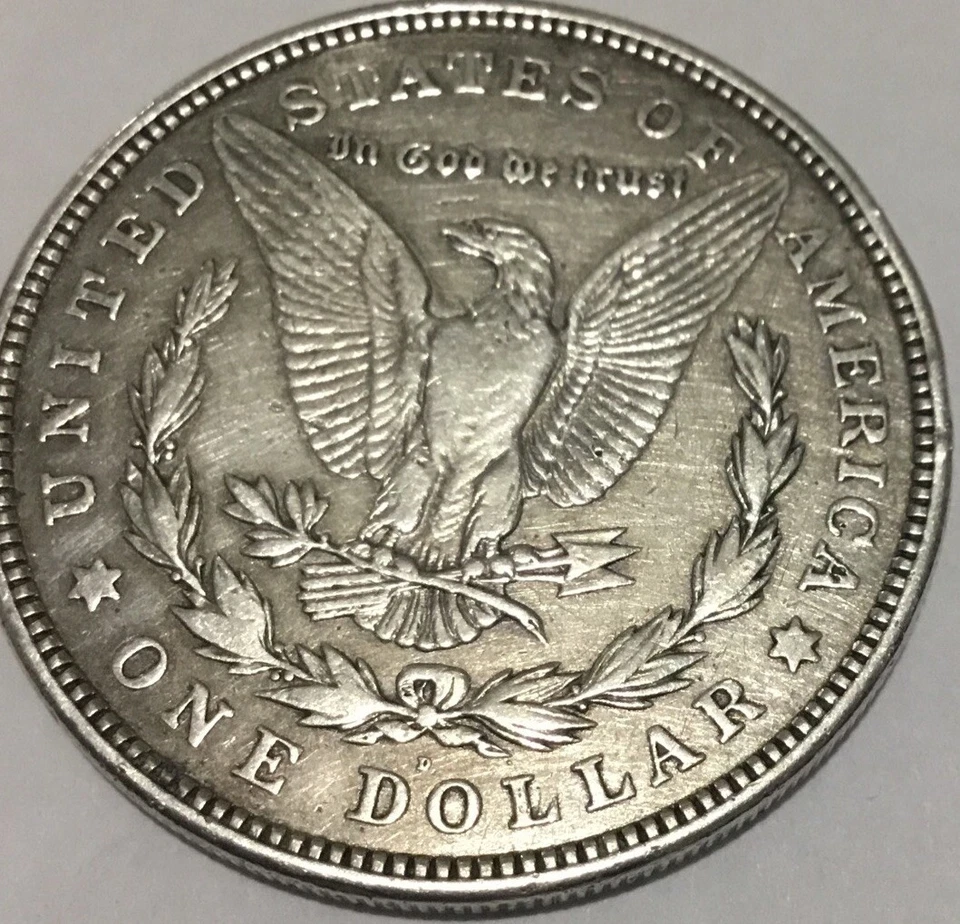 1921 $1 Silver Morgan one Dollar E Pluribus Unum Liberty Eagle - Image 4 of 4