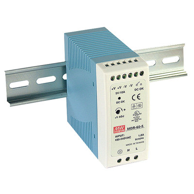 Mean Well MDR-60-12 AC to DC DIN-Rail Power Supply 12 Volt 5 Amp 60 Watt