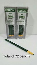 72 Green Dixon China Marker 00074 Grease Pencil Easy Peel Off Wrapper No Sharpen