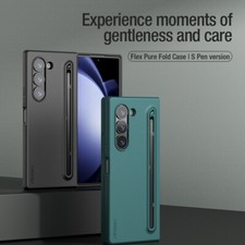 For Samsung Galaxy Z Fold 6 Liquid Silicone Case with S Pen S Pen Holder