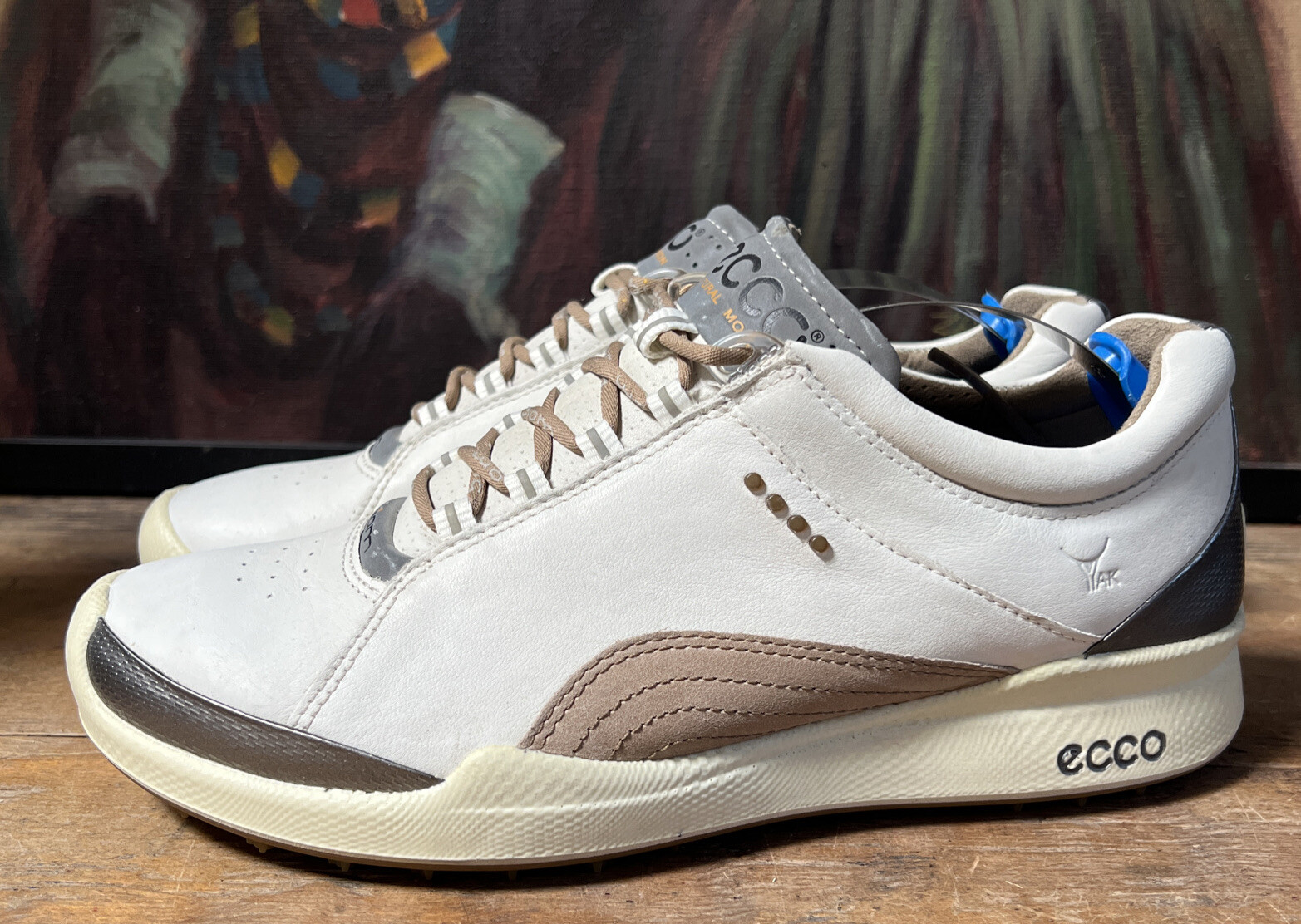 ecco yak leather golf shoes