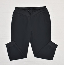 Adidas Women Jogger Pants Skinny Pull On Sweats Solid Polyester Black Size XL