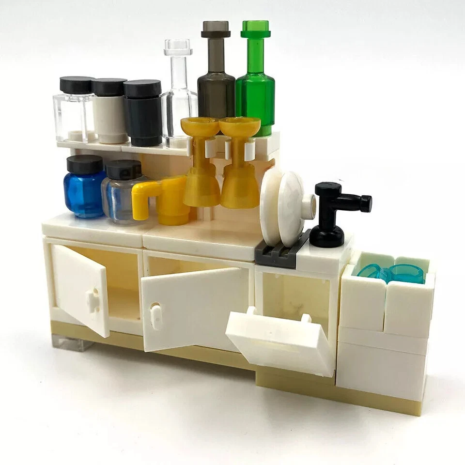 MOC City Street View Office Church ICU Bed Studio Shower Room Christmas Cabin - Image 4 of 4