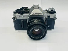 Canon AE-1 Program 35mm SLR Film Camera with Canon FD 50mm F1.8 Lens #1#