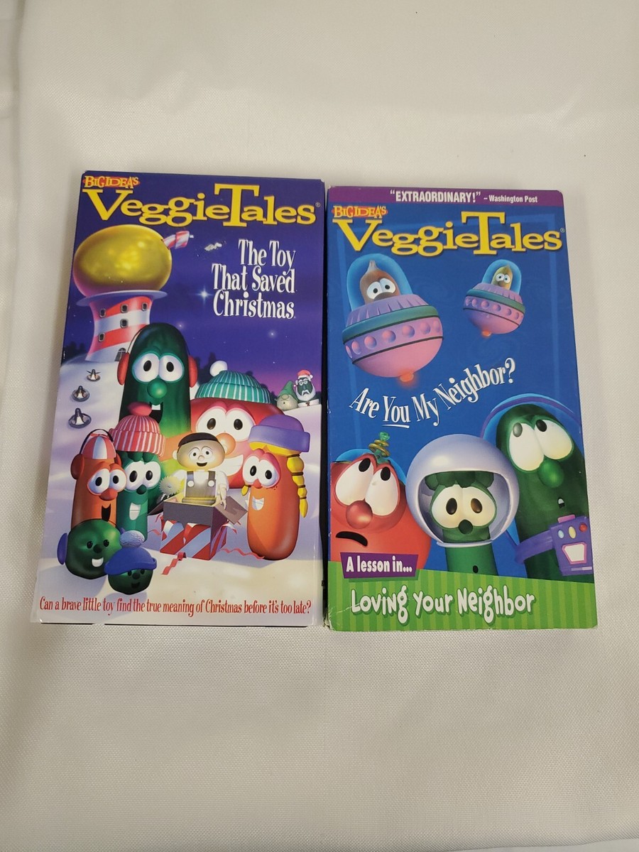 Veggie Tales VHS tapes (2) Toy That Saved Christmas & Are you my