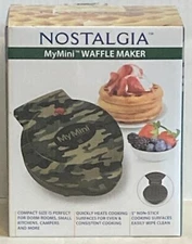 Nostalgia My Mini Camouflage Waffle Maker