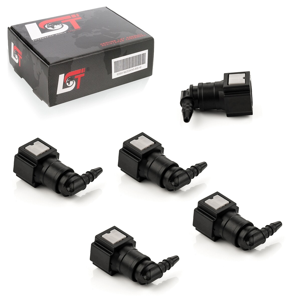5x Quick Release Fuel Line Coupling L-Piece 6.3x3mm for LAND ROVER