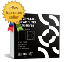 250 Pack - Premium Crystal Clear Sleeves - Protect Your LP Albums from Scratches