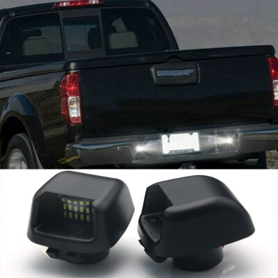 2pcs LED License Plate Light For Nissan Titan Armada Navara D40 Frontier Xterra
