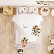 3D Engel Baby C2760 Bett Kissenbezüge Decke Bettdecke Abdeckung Set Amy