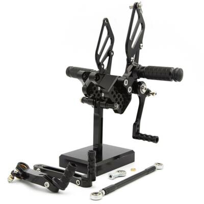 FXCNC Racing Black Motorcycle Rearset Foot Pegs Rest Pedals For DUCATI 749 /999