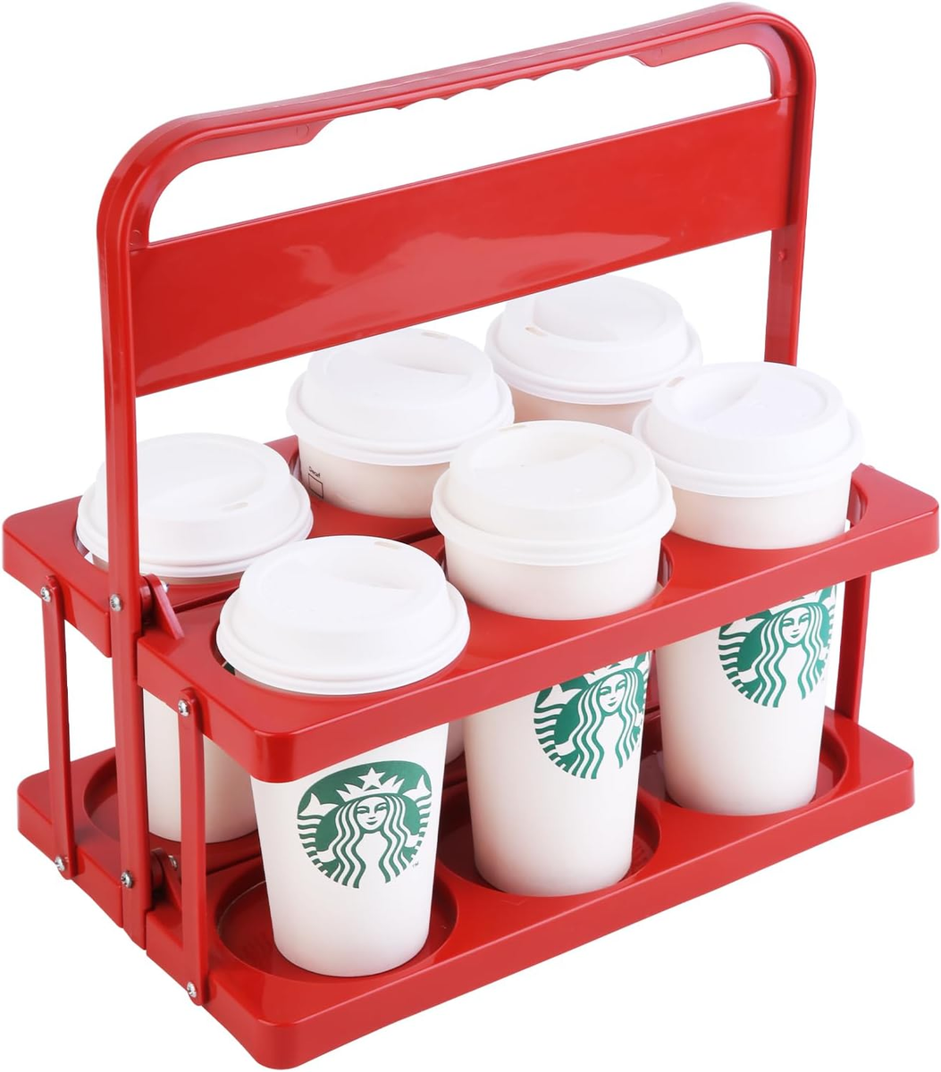 Reusable Drink Carrier with Handle for Doordash, Eats, Grubhub