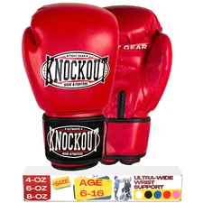 Kids Boxing Gloves, Youth Training Gloves for Kickboxing, MMA, Heavy Bag Gloves