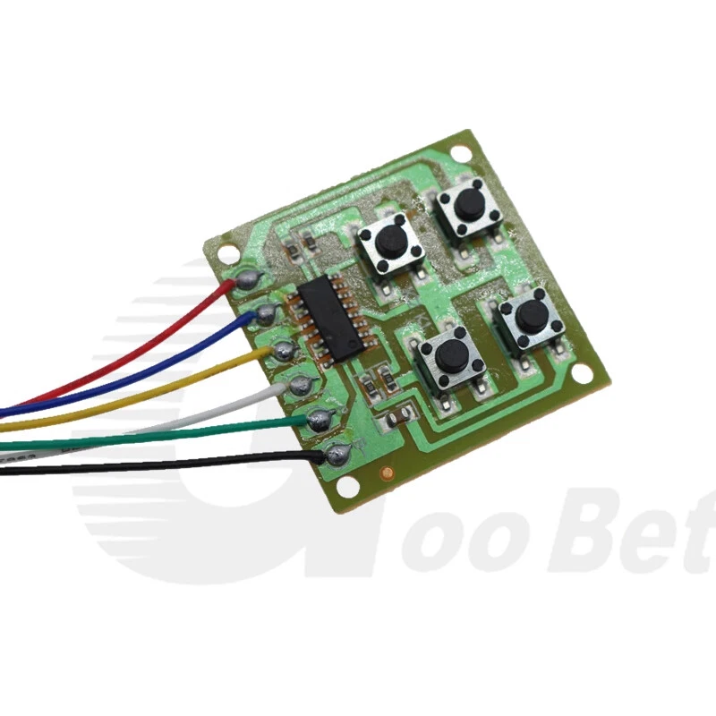 4 Channel Radio Remote Wired Control Board PCB for 2 Motor Toy RC Car Model DIY - Image 4 of 4