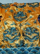 Dragon Design Dragon Robe Chinese Qing Dynasty Emperors Formal Dress Embroidery