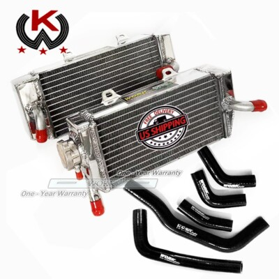 #ad Aluminum Radiator amp;black Hose fit Honda CRF450R CRF450 450R 2005 2008 2006 2007 $69.77