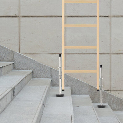 Adjustable Ladder Leveler with Anti-Slip Rubber Feet, Extension Ladder