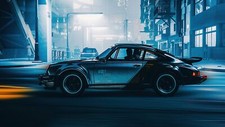 Anime car porsche cyberpunk 2077 Play Gaming Mat Desk