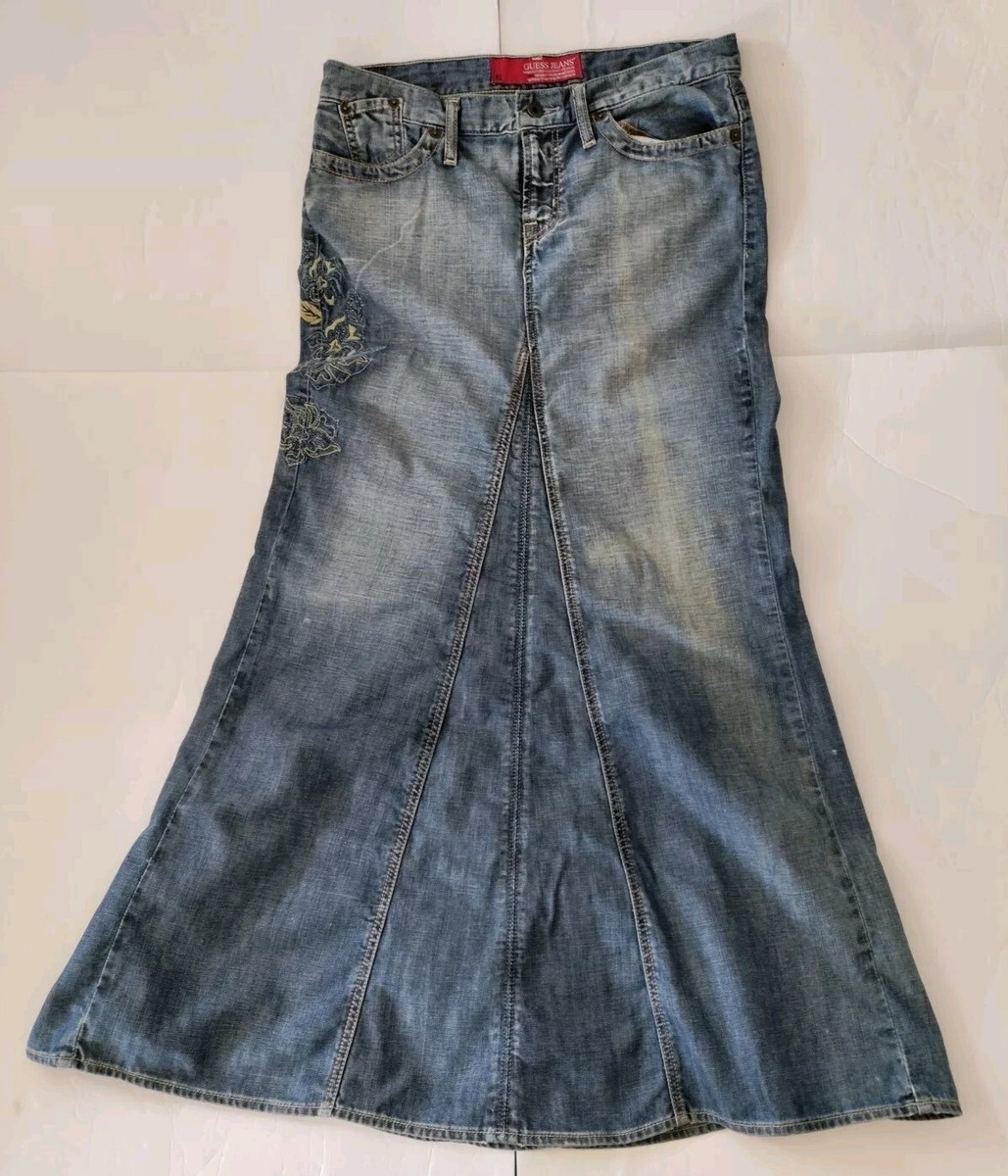 GUESS USA open front denim skirt 26サイズ GUESS Originals Denim Midi Skirt | GUESS