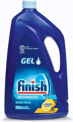 Finish Dishwasher Detergent Gel Liquid, Lemon Scent, 75oz