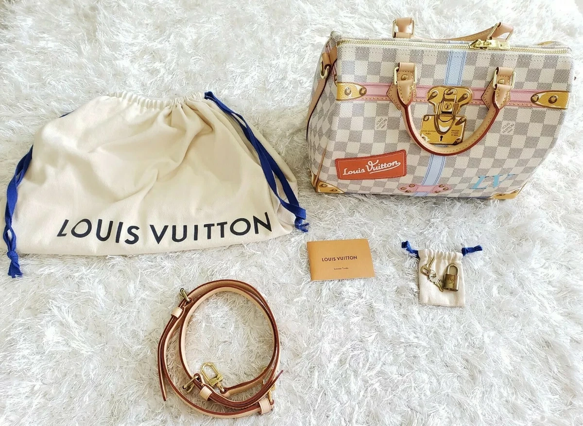 Louis Vuitton Damier Azur Speedy 30 Bandouliere Bag