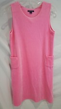 Lands' End Girl's Swim Cover Up Size 16 Beach Summer Pink 2 Pockets Pre-owned