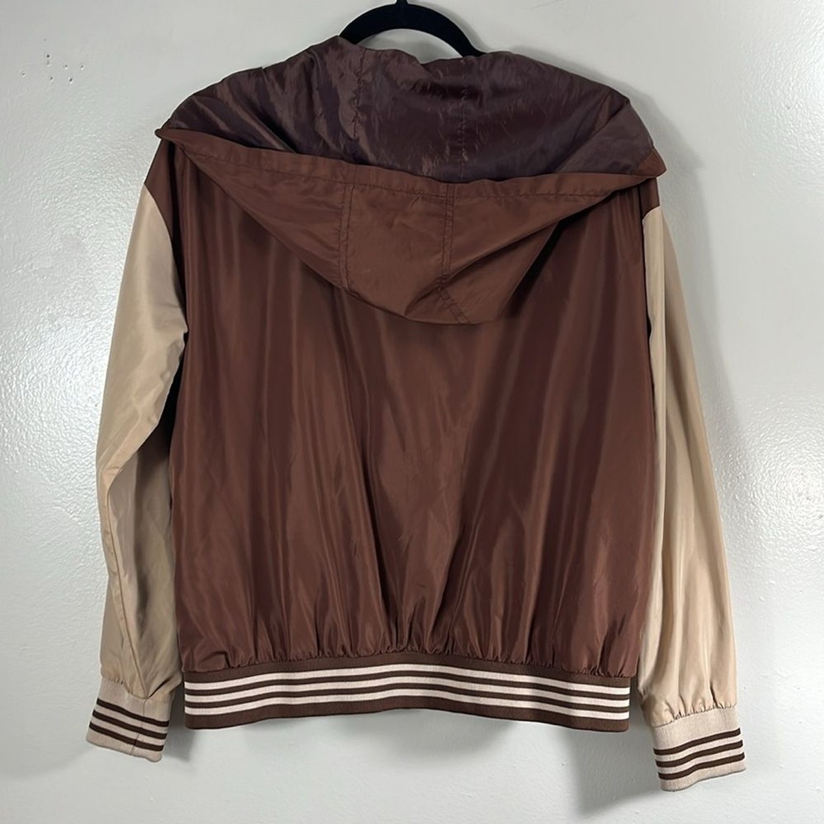 Birch and Stone Jacket/coat brown/cream women's size S