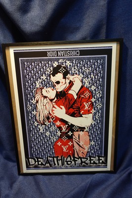 D*Face Dior Death NYC#AP/100 World Art Printing Framed