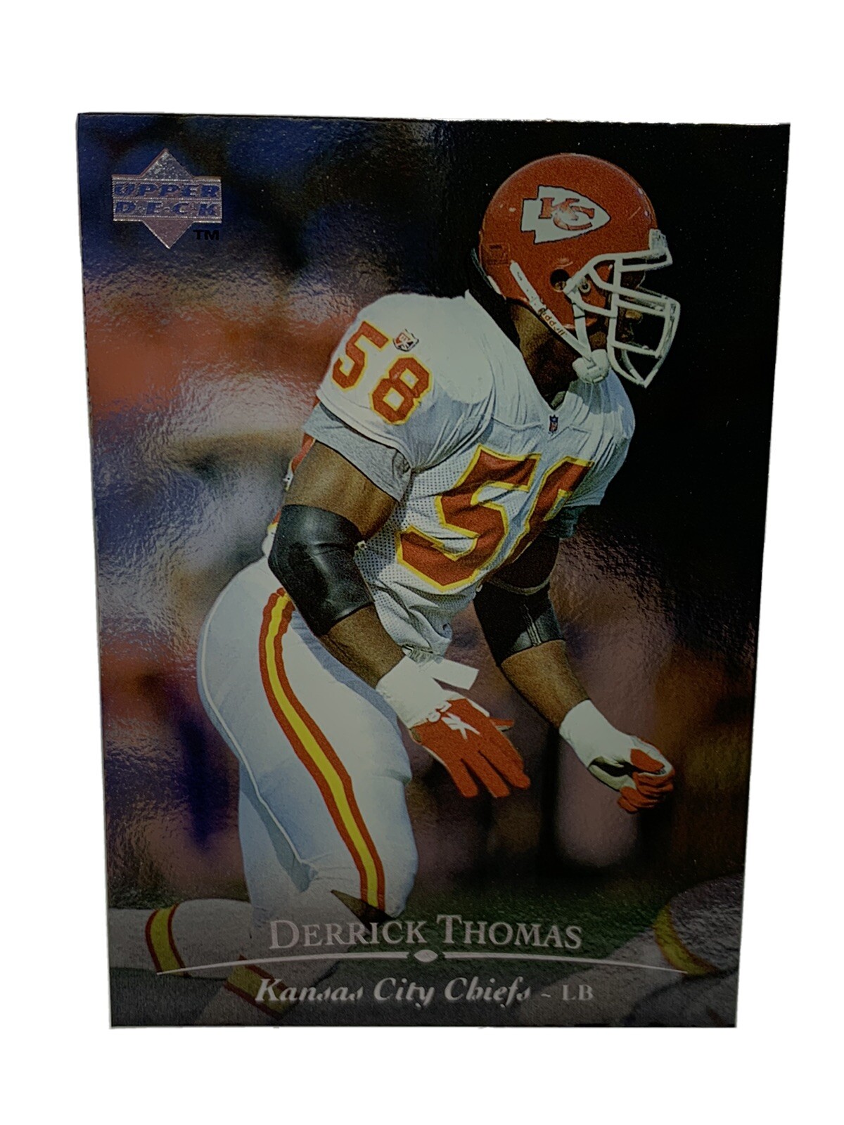 1996 Upper Deck Silver Football Base #195 Derrick Thomas Kansas City Chiefs