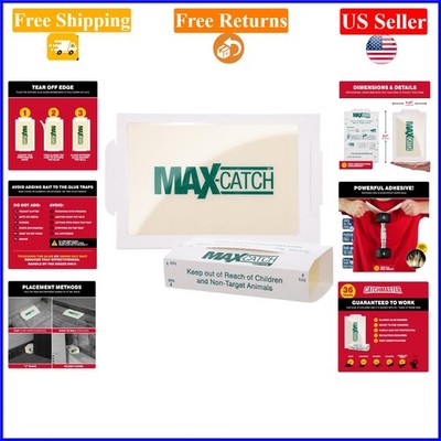 Max-Catch 36pk White Glue Traps for Mice & Insects, Pesticide-Free