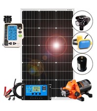 Kit Impianto Fotovoltaico Automatico con Pompa Acqua 12V e Regolatore di Carica