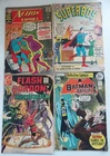 Vintage Set of 4 DC & Charlton Comics Batman Superman & Flash Gordon Comic Books