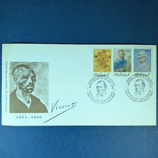 Vincent Van Gogh First Day Cover FDC Holland Netherlands 1990 Amsterdam