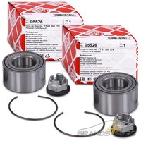 Febi 2X Radlager Vorne FÜR Renault 9 11 19 Clio 1 2 Rapid Super 5 Twingo Thalia