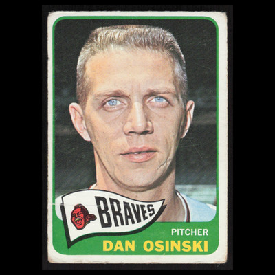 Dan Osinski #223 1965 O-Pee-Chee Milwaukee Braves Baseball Card MLB NM