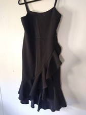 Versona Little Black Dress - Size 8 - Ruffles - Ideal Black Dress - with tags